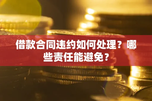 北京借款合同违约如何处理？哪些责任能避免？